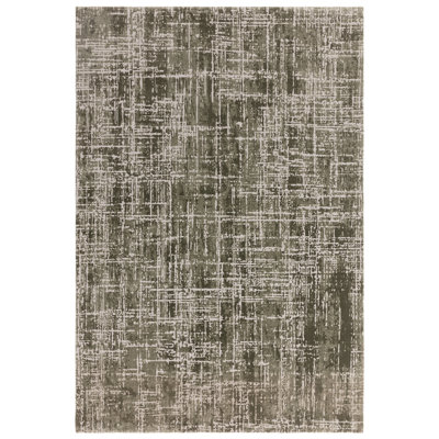 Abrienne Soft Shiny Modern Green Rug