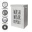 MantraRaj Collapsible Laundry Basket With Handle Laundry Hamper Storage Basket With Lid(Light Grey)