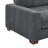 Modern Modular Sectional Sofa With Adjustable Headrests, Movable Ottoman & Solid Wood Legs – Cream / Gray / Green-1126435589