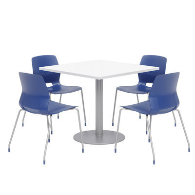 Square Breakroom Table and Chair Set
