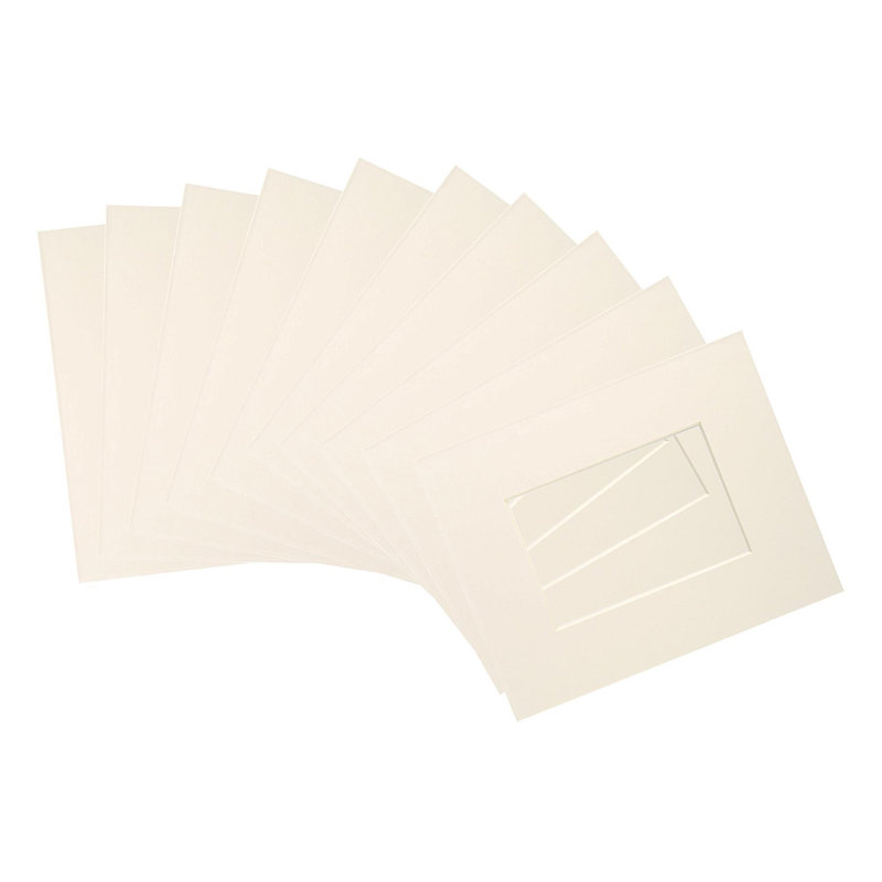 Nicola Spring - Picture Mounts, 25cm H x 20cm W x 0.5cm D, Ivory