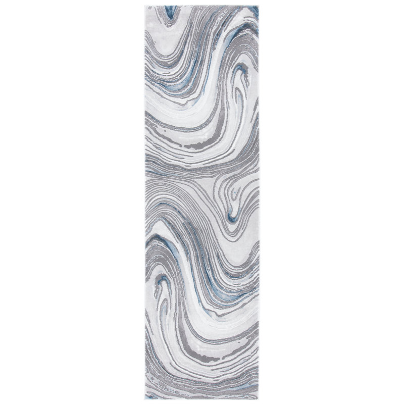 Tapis abstrait Craft Performance, Tapis de couloir 2 pi 3 po x 8 pi