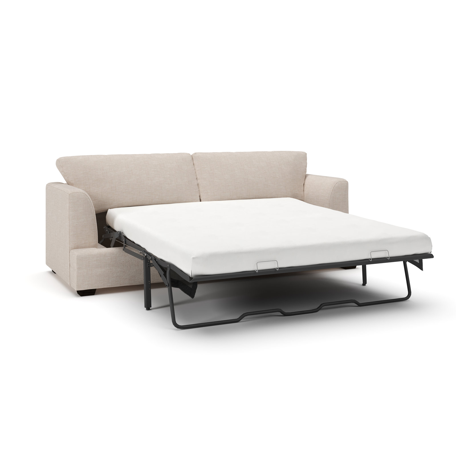 Edan 92'' Sleeper Sofa, Lena Sand Performance Linen Blend