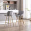 Ensemble de 30 tabourets de bar de 30 pouces avec repose-pieds chromé en velours-699625632