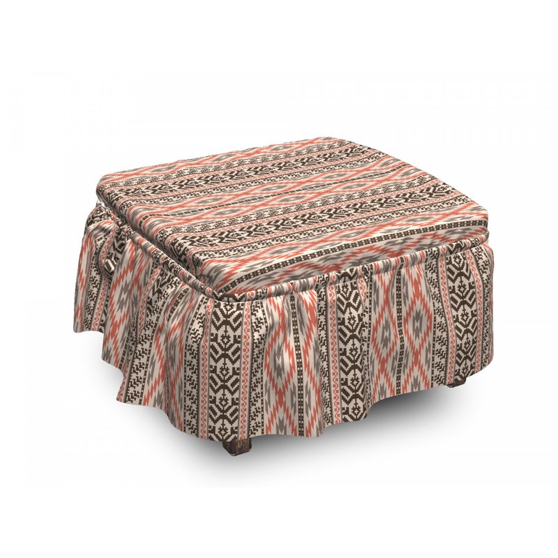 Housse pour repose-pieds de bordures d’art natives