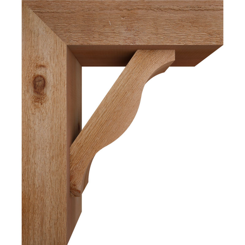 Support Funston Block avec support décalé, 22 X 18, Cèdre rouge occidental de l 6 po (scié brut)
