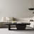 51" Modern Minimalist Double Leg Solid Wood Rectangular Coffee Tables For Living Room-573118158