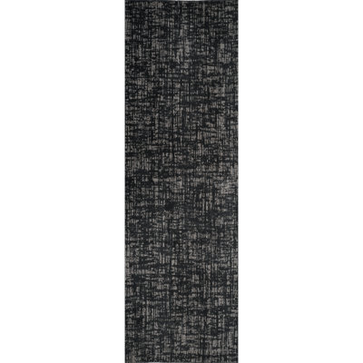 Machine Washable Frances Gray/Black Rug