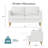 56"W Linen Modern Upholstered Loveseat Sofa-342774568
