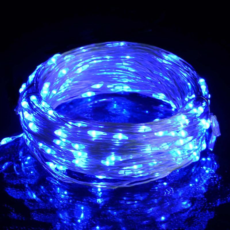 LED Twinkle Indoor / Outdoor String Lights, Blue