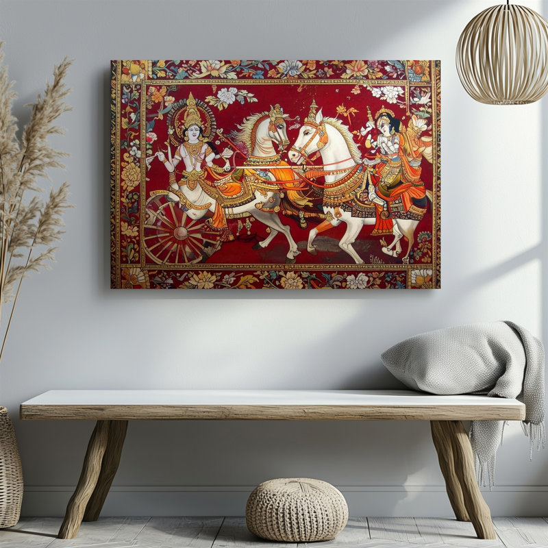 Art mural sur toile, divin Chariot, H 9 po x l 12 po