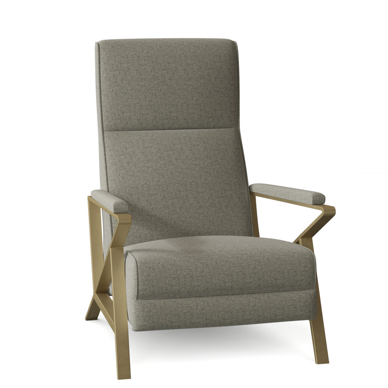 Infinity 28.25" Wide Manual Standard Recliner, Brushed Brass, Perigold Replay Char