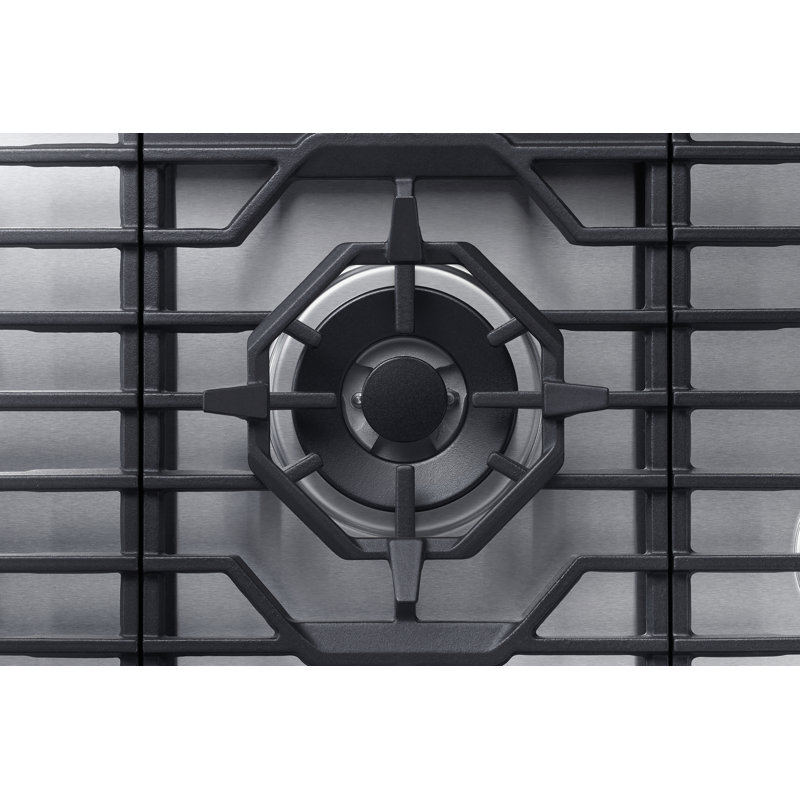30" Gas Cooktop 5 Burners, Transitional, Silver, NG/LP