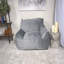 Grand fauteuil à billes et chaise longue en velours-1928517645