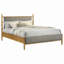 Lit plateforme gris et clair-134049462
