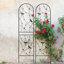 Ensemble de 2 treillis de jardin en métal antirouille 19,7 po-57534936
