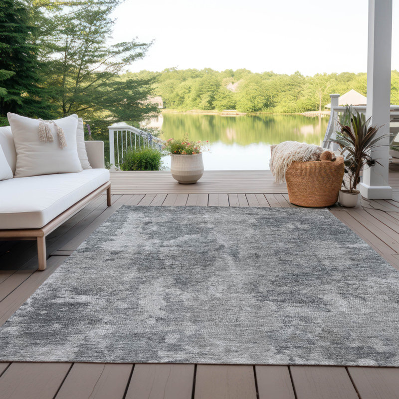 Tapis intérieur / extérieur Felker avec envers antidérapant, Rectangle 10 pi x 14 pi