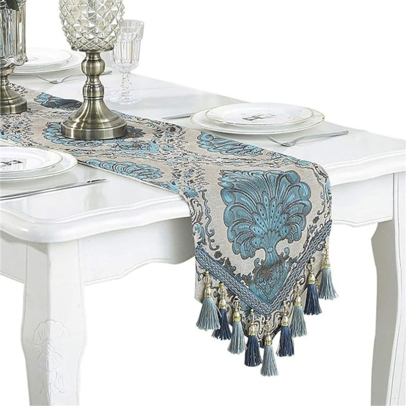 Photo inspiration: Gallery Detail: Bungalow Rose Embroidery Jacquard Luxury Table Runner