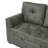 Sleeper Sectionals With Storage, Wood Fabric Modern Compact Home Sofa