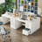 47'' Computer Desk With File Drawers And Storage Drawers-2081465566