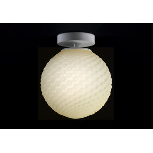 Domino Glass Semi Flush Mount