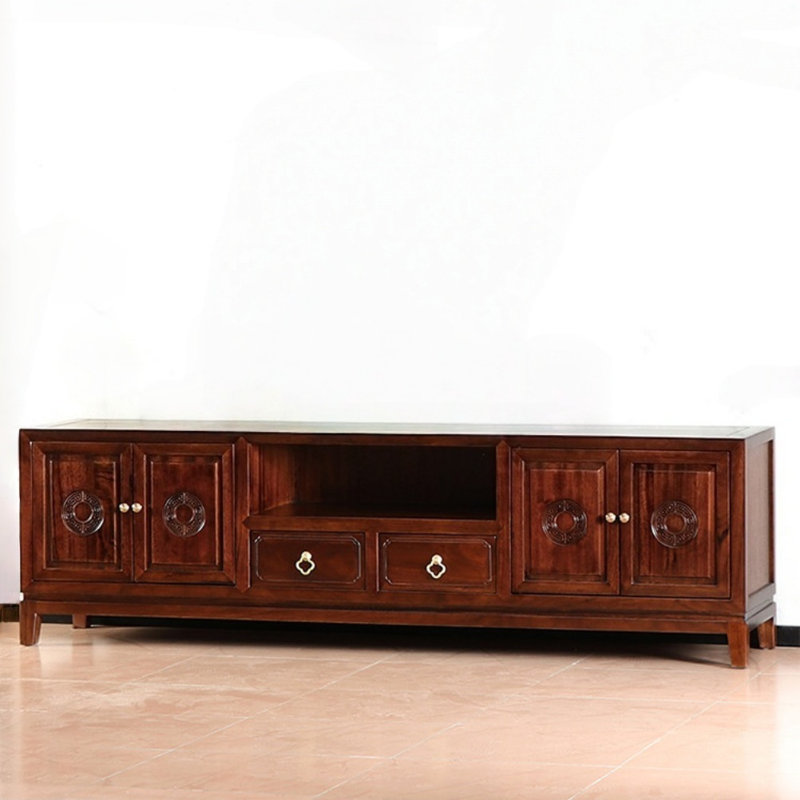 Meuble télé rétro et simple, H 23,62 po x L 78,74 po x l 16,54 po