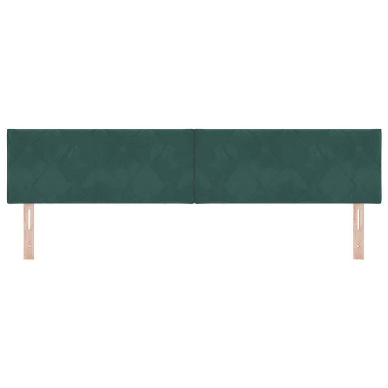  Fabric Headboard, Dark Green, UK Emperor - DE 215 x 215 cm