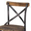 Tabouret de bar à dossier croisé-880466593