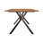 Alyshia Oak Metal Top Dining Table-2025314278