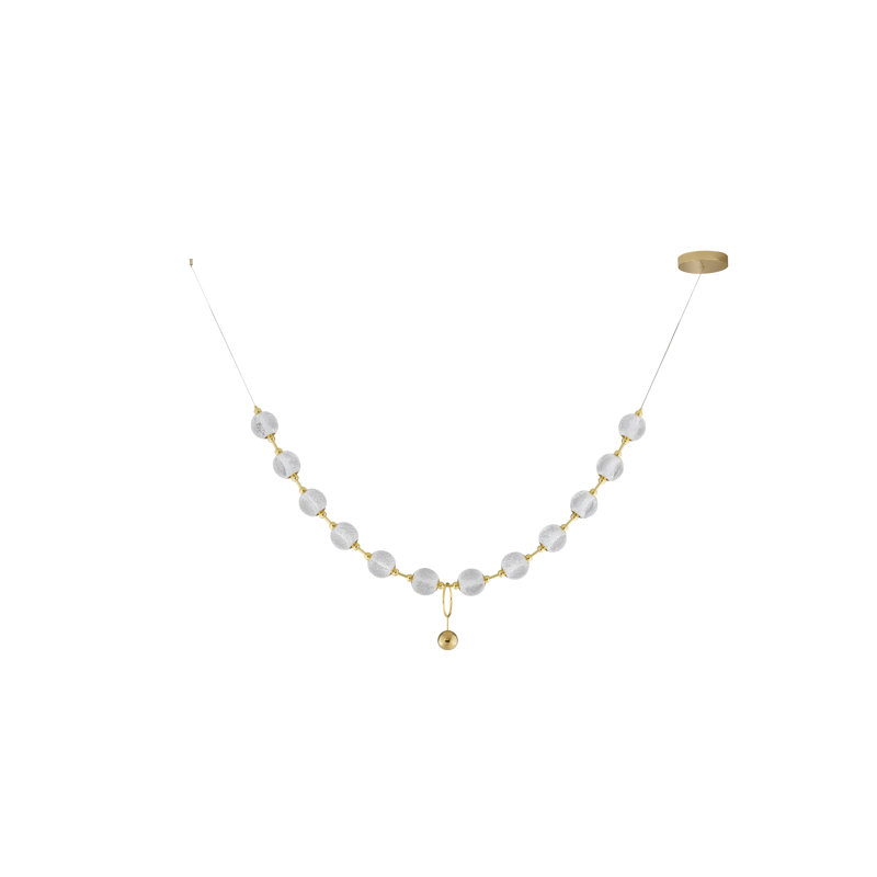 12 - Light Gold LED Novelty Pendant