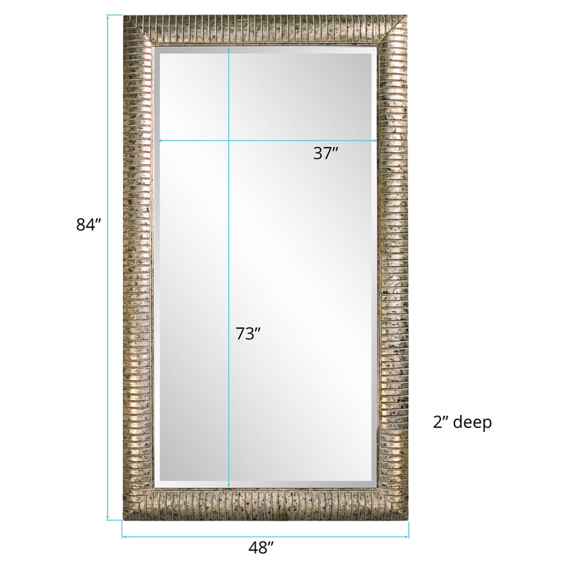 Transitional Flat Beveled Mirror
