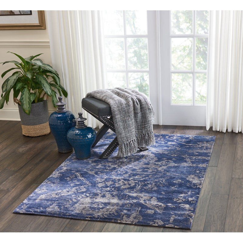 Tapis noué à la main Culbreth, Rectangle 3 pi 9 po x 5 pi 9 po