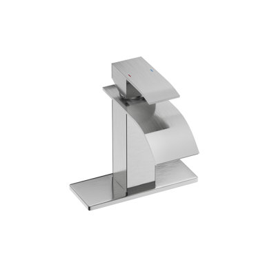 Three-hole bathroom faucet with drain kit