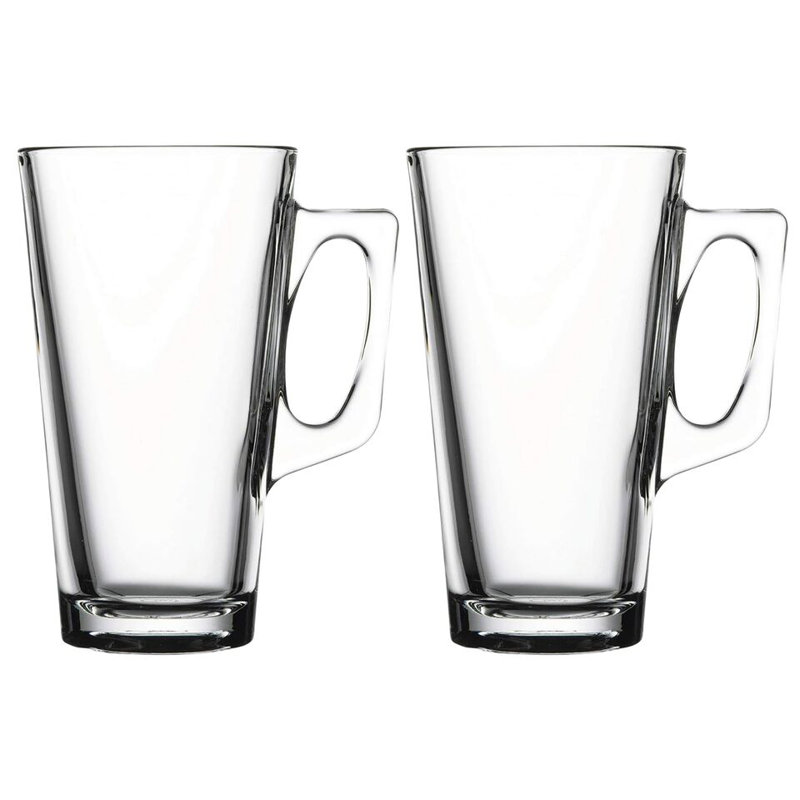 Anquetta Glass Coffee Mug, Set of 2