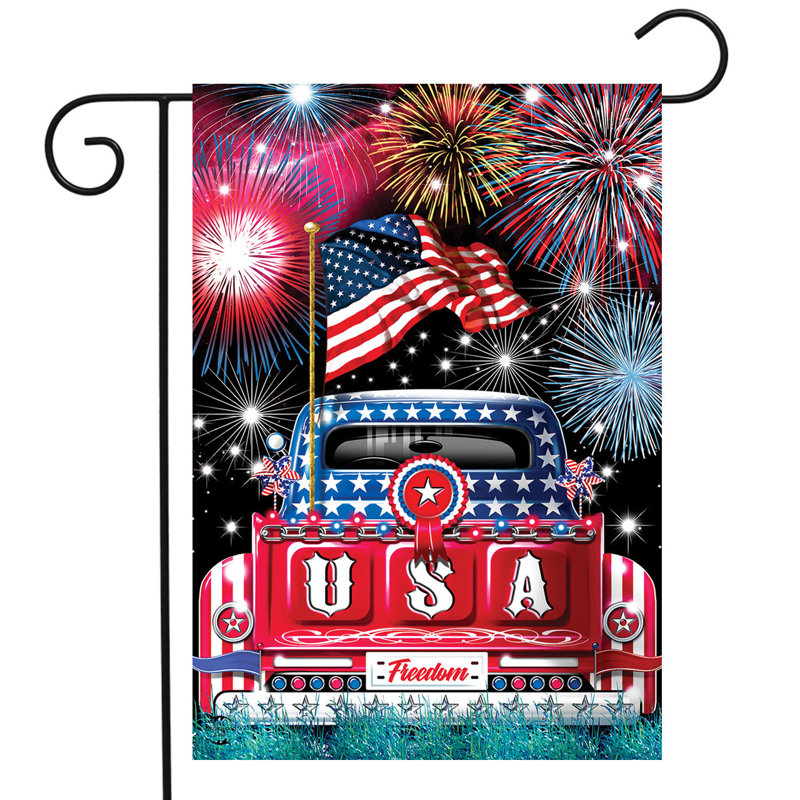 Drapeau du jardin patriotique des États-Unis, Noir / rouge / bleu / blanc