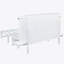 Lit escamotable avec port USB et tablettes amovibles de chaque côté, lit escamotable en pin massif pour bureau personnel, chambre d'amis-108780395-108780393