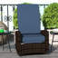 Fauteuil inclinable inclinable en rotin 360 °