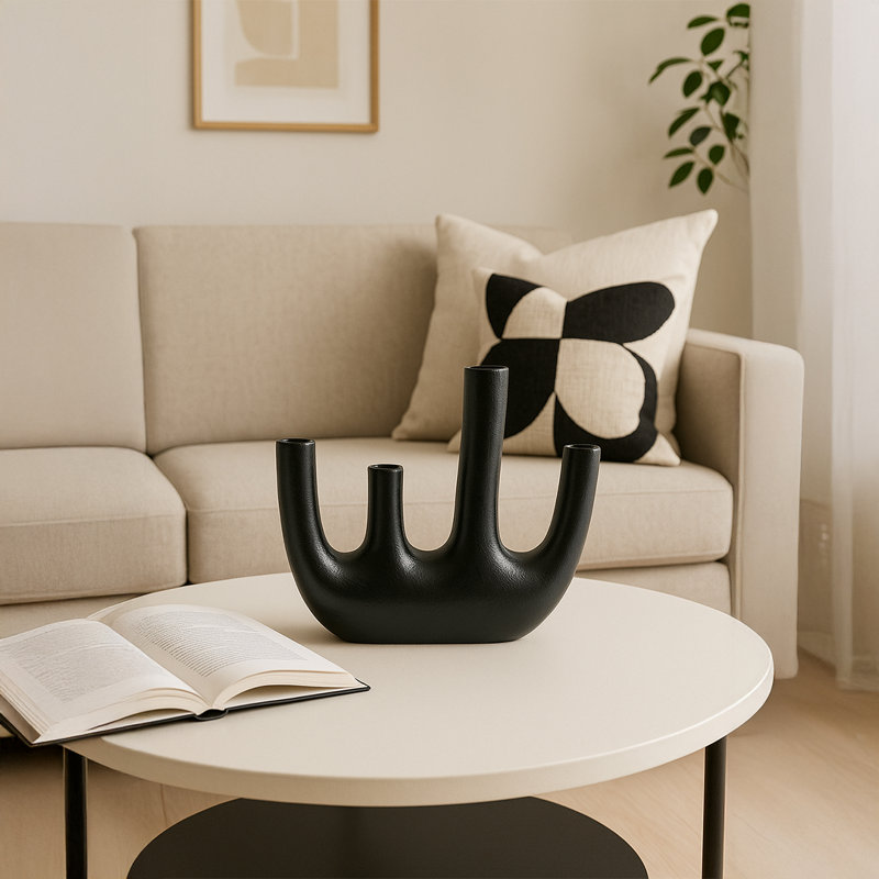 Sculpture de table Keyen, Noir
