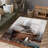 Elegant Floral Printed Soft Pile Rug with Delicate Pastel Tones Perfect for Adding a Touch of Sophistication to Any Living Space-1236439493