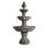 Fontaine d'eau autoportante électrique à 3 niveaux de 58,3 po - Conception classique, grand bain d'oiseaux avec pompe - Idéal pour la décoration de jardin, de pelouse et de jardin