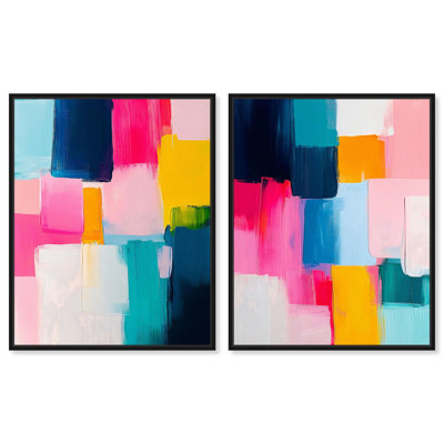 Ensemble d'art moderne sur toile Spectral Maze 