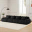 Canapé modulaire modulaire pour le salon, tissu en flanelle, très texturé, canapé 4 places surdimensionné-1310967624