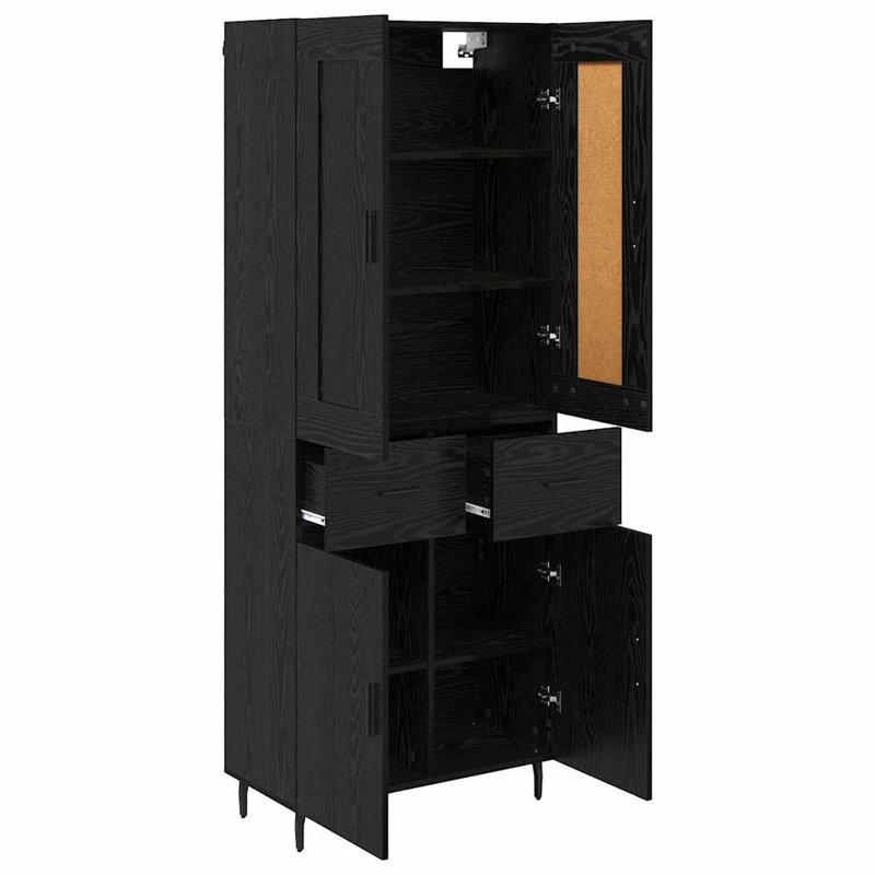 69.5cm Sideboard, Black Oak