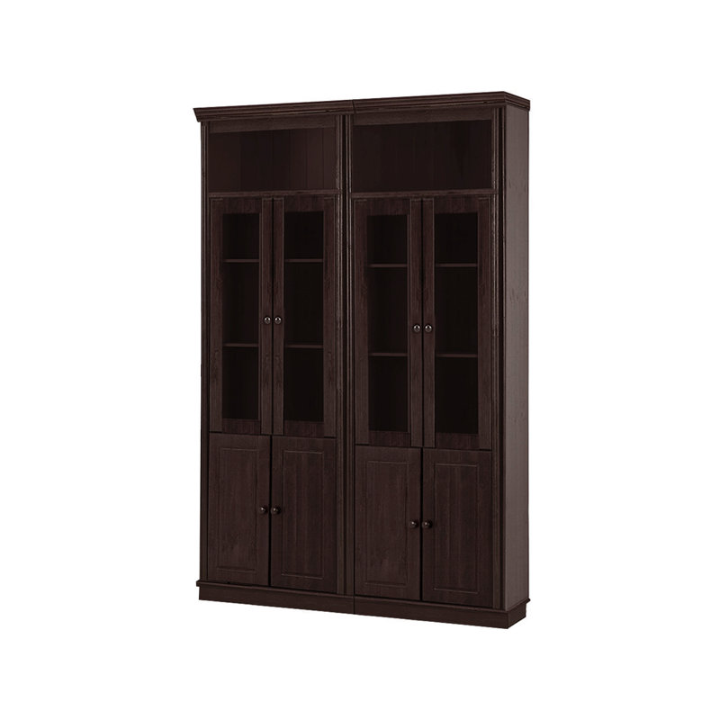 Dedrah 223cm H x 148cm W Library Bookcase, Brown