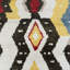 Tapis unique en laine noué à la main style marocain jaune et noir nouvel âge 5 pi x 7 pi 9 po Shandon