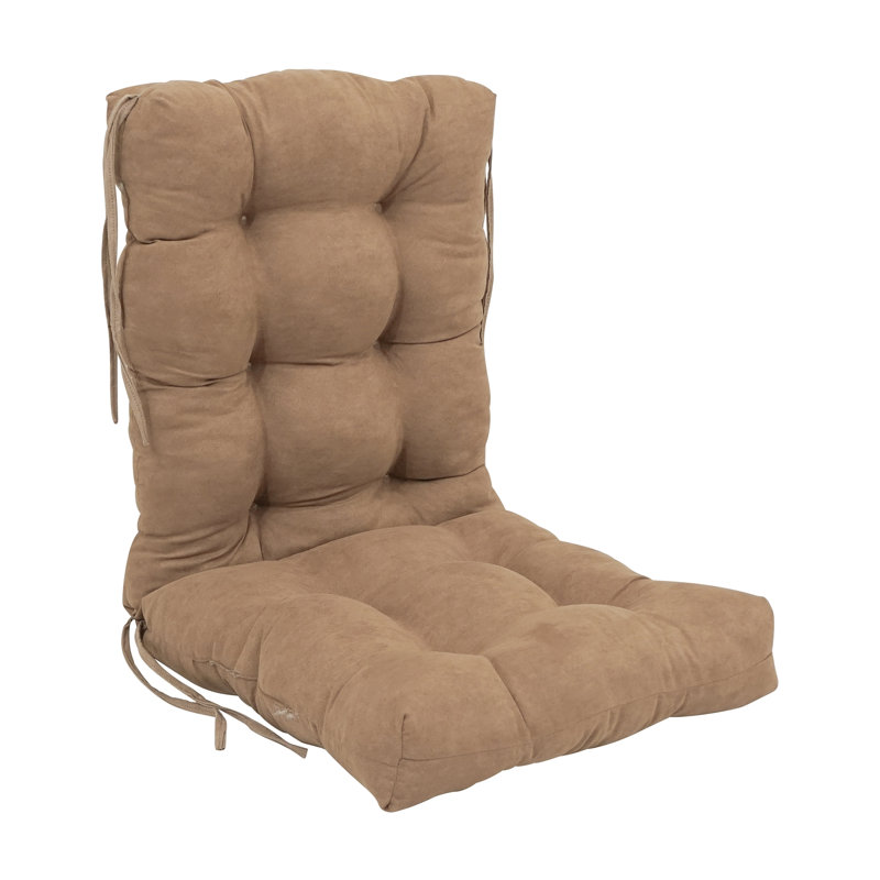 Coussin de siège / dossier en microsuède, Café
