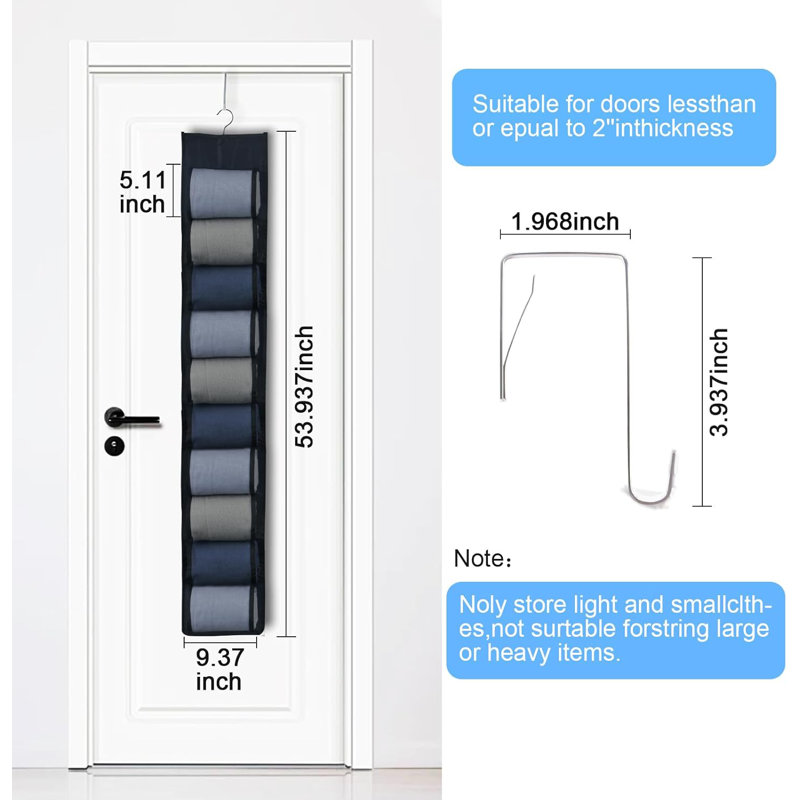 Rangement suspendu pour les vêtements pour garde-robe.