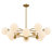  12-Light Dimmable Modern Globe Sputnik Chandelier in Gold-537583913-538134918