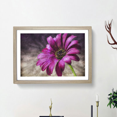 Purple Daisy - Picture Frame Painting Print