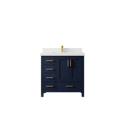 Malibu 36'' Single Bathroom Vanity with Top